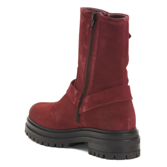 MIZ MOOZ bordeaux Made In Portugal Suede Laureen Booties - Picture 2 of 2